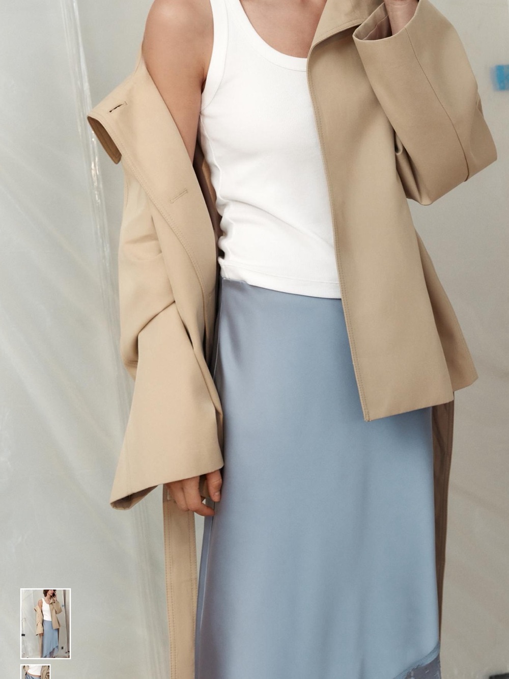 Zara Satin Effect Midi Skirt with Asymmetric Hem and Lace 5427/402/485